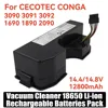 High-capacity 14.4V12800mAh For CECOTEC CONGA 3090 3091 3092 1690 1890 robot vacuum cleaner battery pack replacement parts 1