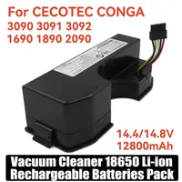 High-capacity 14.4V12800mAh For CECOTEC CONGA 3090 3091 3092 1690 1890 robot vacuum cleaner battery pack replacement parts 1