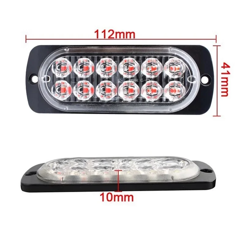Lampada LED lampeggiante stroboscopica per auto 12V - immagine 4