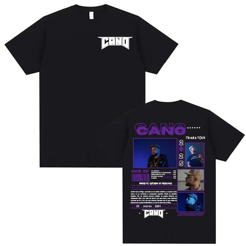Rapper Cano Triana Tour Album 2025 Printed Tshirts for Men