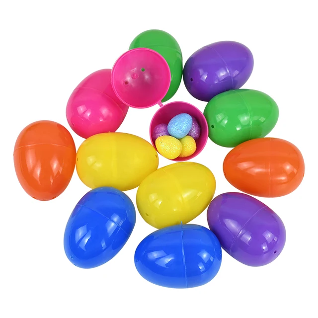 50 Uova Di Pasqua In Plastica Riempibili - Colorate, Per Caccia Alle Uova, Decorazioni E Regali - Foto 9