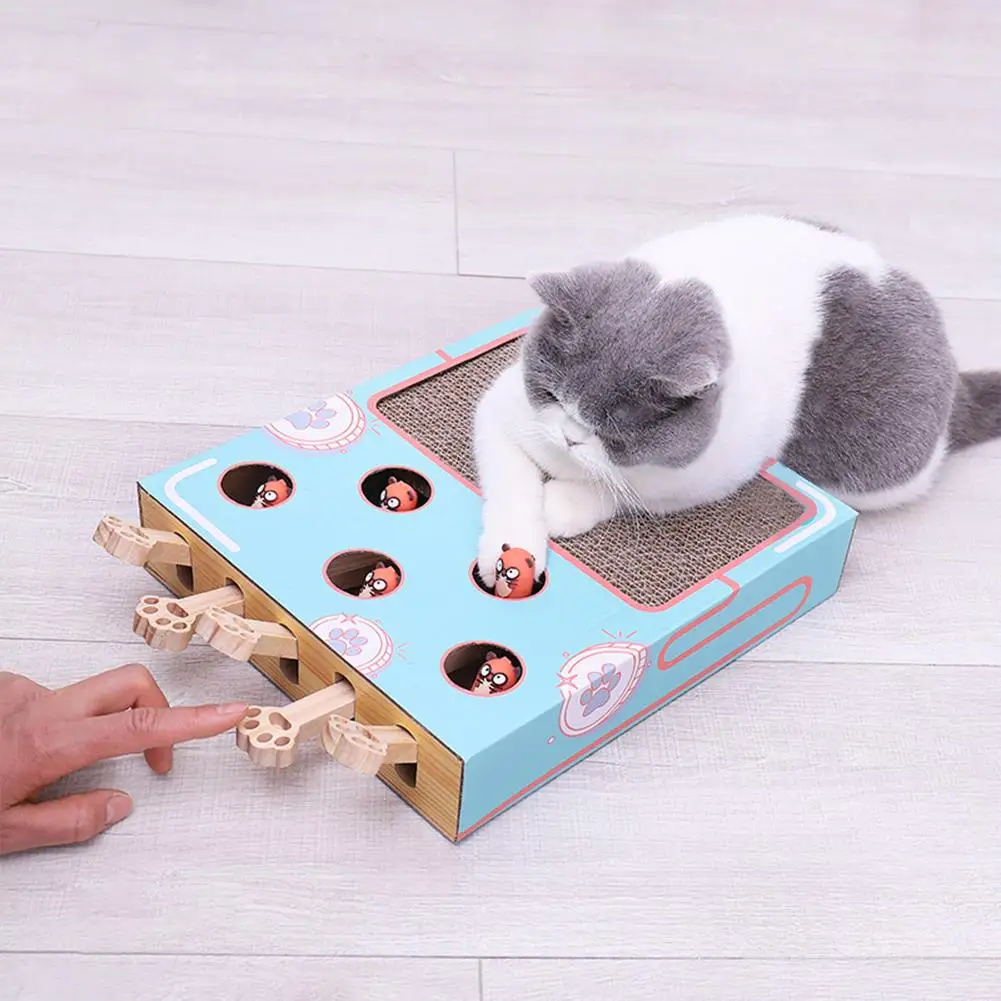 Cat Playing Hamster Toy Hamster Machine Kitten Games Teasing Interactive Toys Hunting Scratching Bite Accessories Pet Supplies