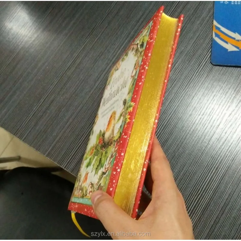 

Пользовательский роскошный пользовательский золотой фольгированный Край жесткий чехол Книга История печать