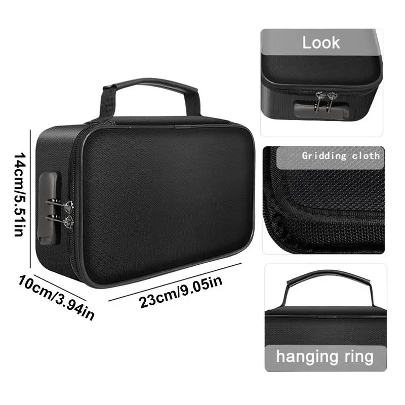 Scatola Per Documenti Ignifuga Con Serratura - Organizer A4 Portatile A Prova Di Fuoco - Foto 2