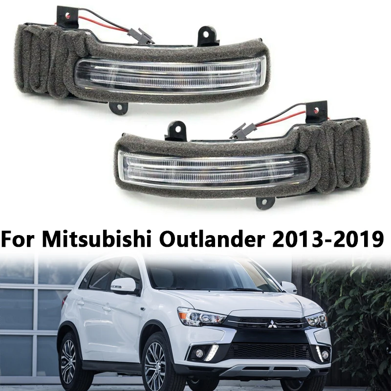 

For Mitsubishi Outlander 2013-2019 Indicator Lamp Car LED Outer Rearview Mirror Turn Singal Blinker Lamp Side Mirror Light