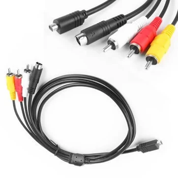 Per SONY Fotocamera Digitale DVD VMC-15FS 30FS Collegare Linea TV Cavo Dati RCA Videocamera 1.5M AV DV SVIDEO Audio Video Estendi il Cavo