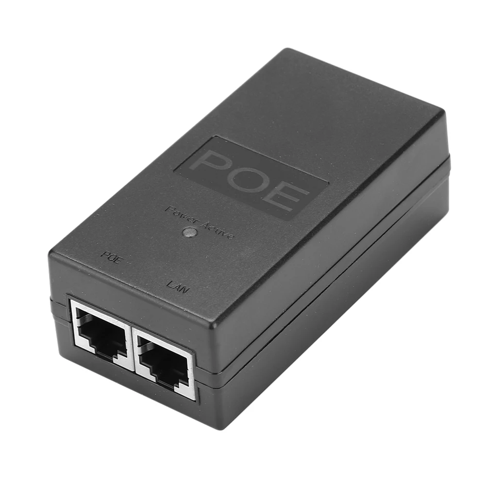 CCTV Security 24V 0.5A 15.4W POE Adapter Injector Ethernet power for POE CCTV IP Camera Phone Power Supplies