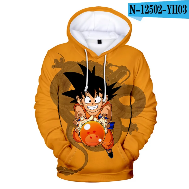 

Bulma Hoodie Goku Hoodie Harajuku Anime Dragon Ball Hoodie 3D Print Clothes Pullovers Boys/Girls Kids