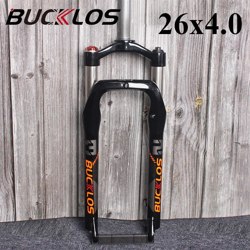 Fourche Suspension BUCKLOS Pour Fat Bike 26" - Fourche à Huile, Débattement 100mm