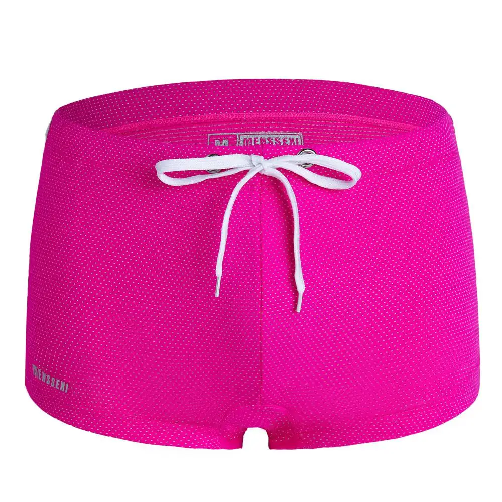 Men's Low-Waist Boxer Swimming Trunks Made of Skin-Friendly Nylon Fabric Light Quick-Drying Anti-Chlorine and Durable Three-Dimensional Tailoring to Fit Waist and Hip Curves Adjustable