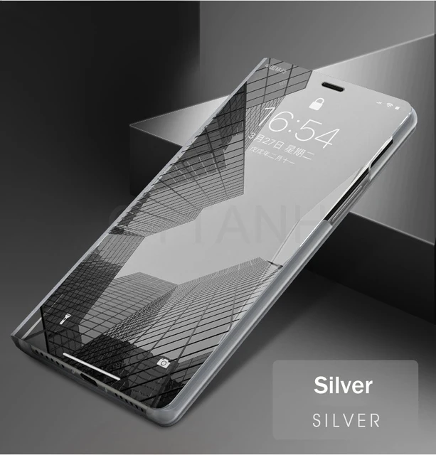 Premium Flip Magnetic Smart Mirror Phone Case - Elegant Protective Cover