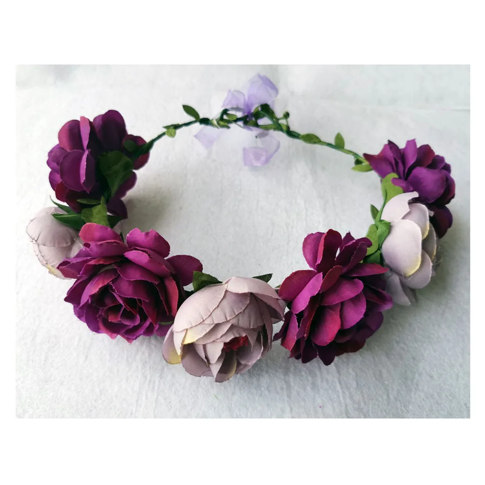 Blumen-Harreifen Mexikanischer Stil – Mit Rosen, Für Karneval, Halloween, Partys