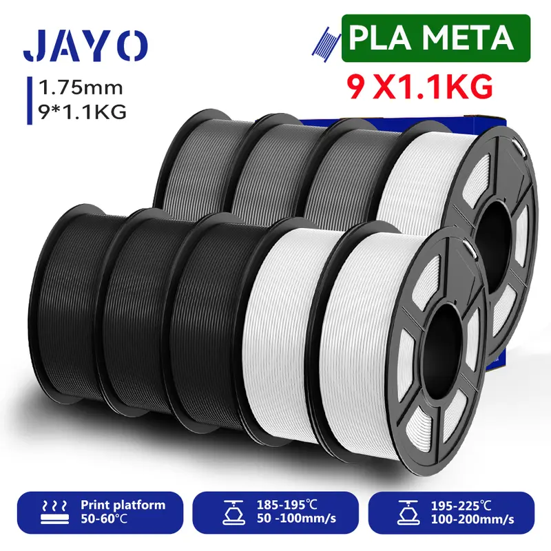 JAYO 3D Printer PLA/PLA Meta/PETG/PLA PLUS/PLA Matte Filament 1.75mm 9/10 Rolls 3D Printing Materials for 3D Printer&3D Pen - Image 25