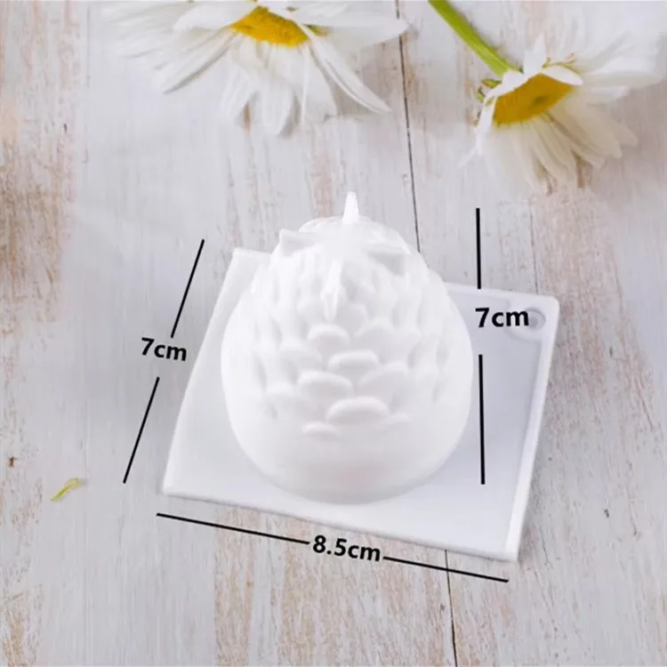 Silicone Mold for DIY 3D Pine Cone Candle and Wax Crafts
