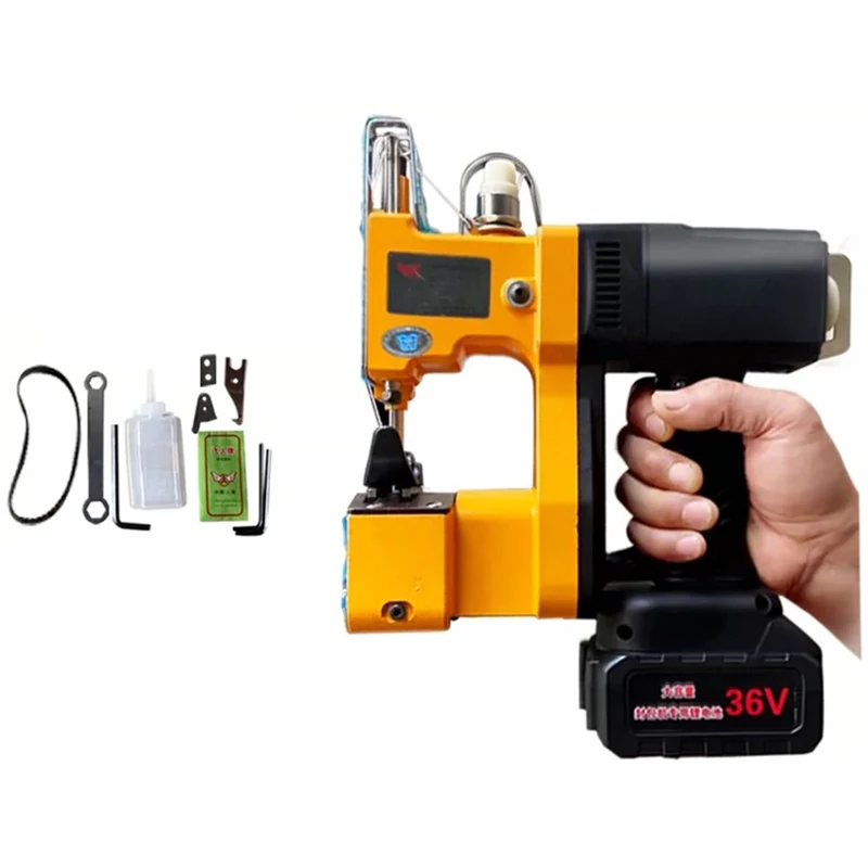 36V rechargeable sewing machine portable small lithium battery woven bag rice bag snake skin bag sealing machine tools 2