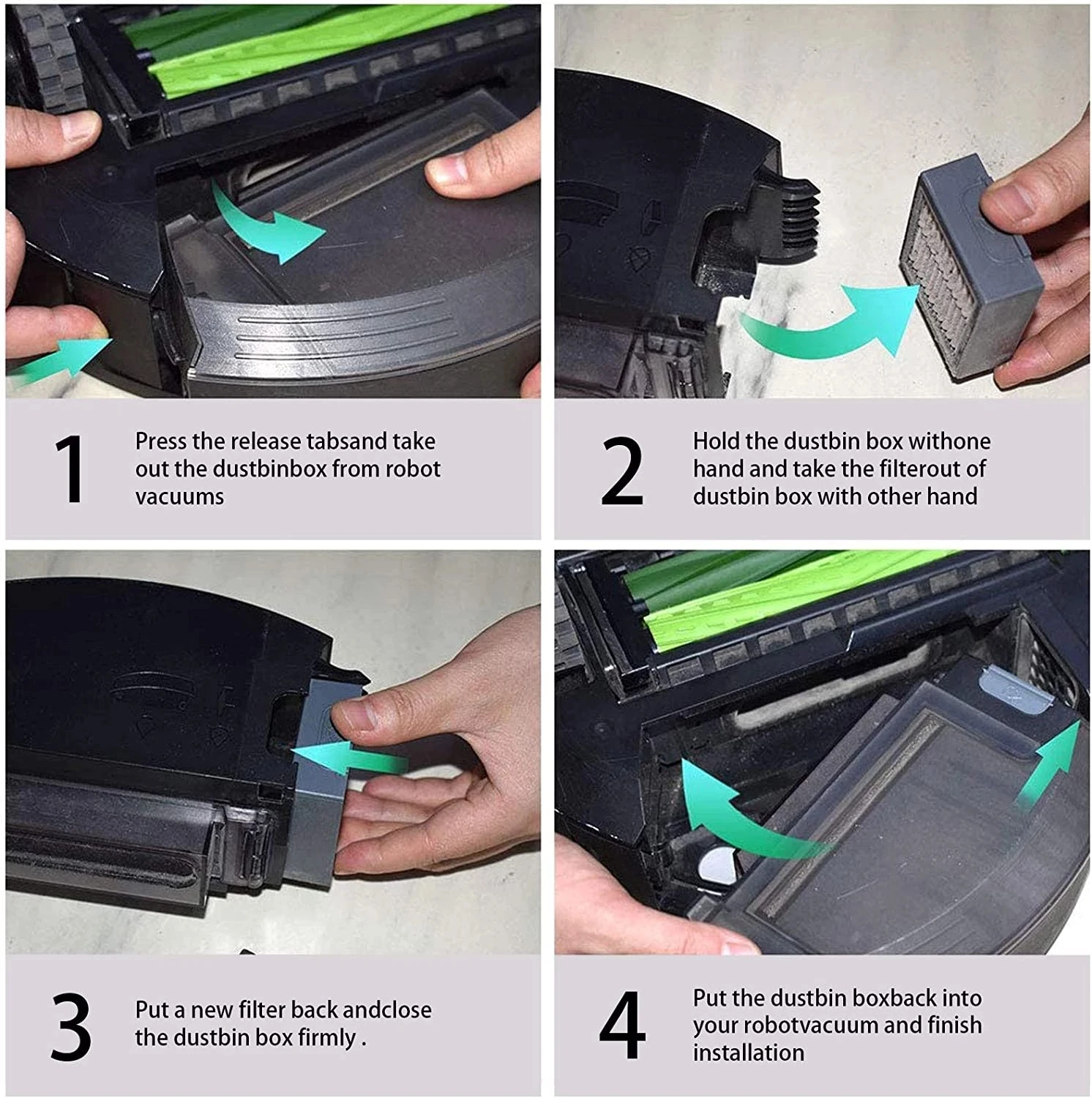 Filtre Hepa pour iRobot Roomba i7 i7 + i3 i4 i6 i6 + i8 i8 + Plus E5 E6 E7, kit de remplacement d'accessoires pour aspirateur