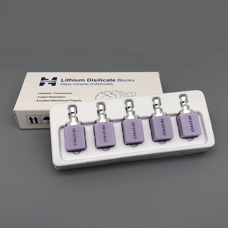 Dental Glass Ceramic Lithium Dislicate Block Cerec CAD CAM HT LT C14 Blocks 2