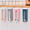 JJYY Punch-free Kitchen Flip Garbage Bag Storage Box Plastic Bag Finishing Storage Box Bag Detachable Wall-mounted Storage 2
