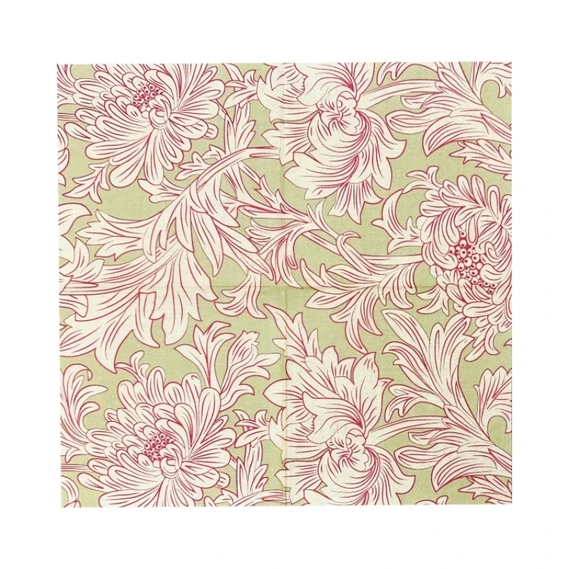 20pcs/Pac Colourful Printed Tissue Paper Party Napkins Household Table Mouth Cloth 33cm Facial Tissue 2-Ply Paper Placemat paper napkins disposable paper placemats tissue paper decoration