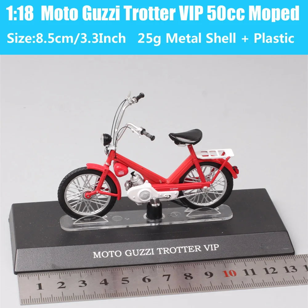 Die Cast Motorino Guzzi 1/18 Scale Atlas Moto Guzzi Trotter VIP