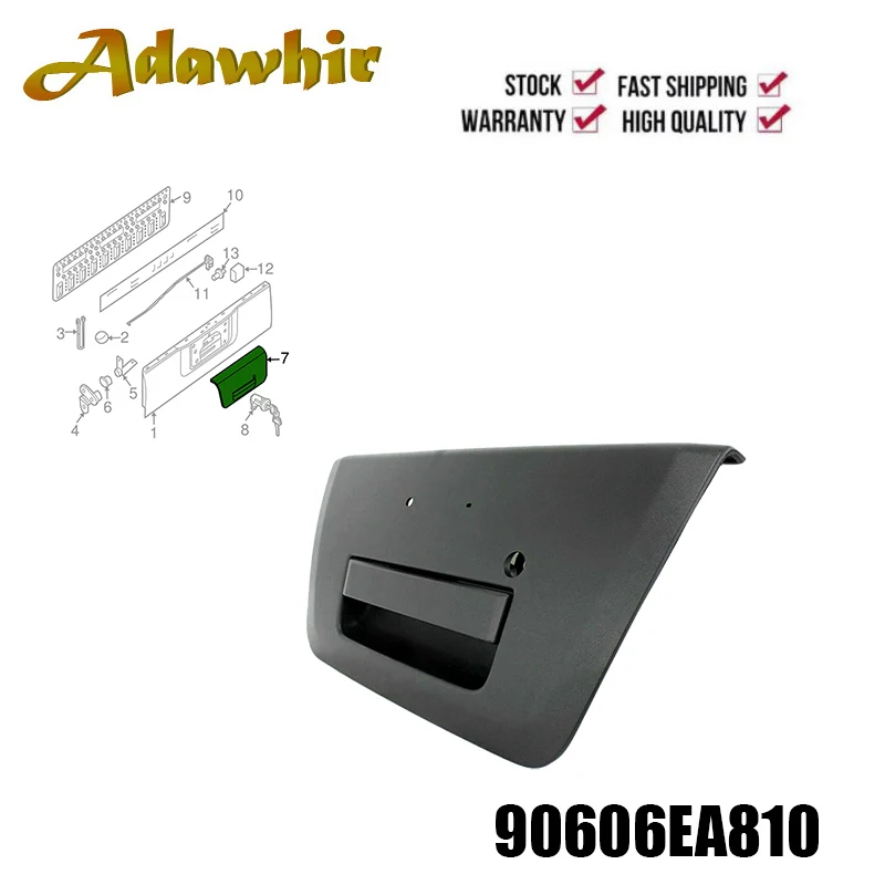 Tailgate Door Handle Exterior, with Key Hole, for 20052014 Nissan