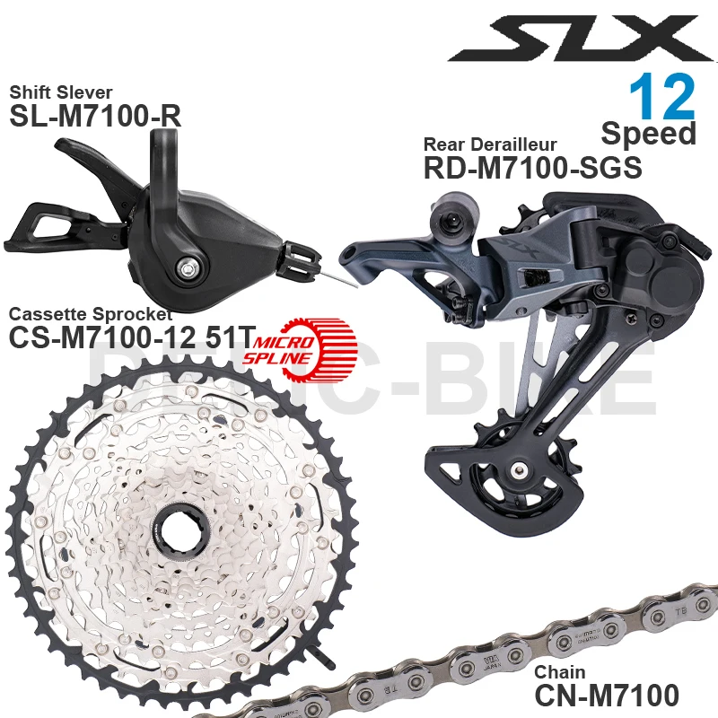 SHIMANO SLX M7100 1x12v Groupset Shifter Rear Derailleur 12 speed