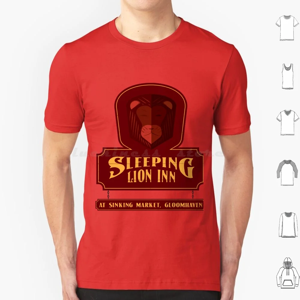 The Sleeping Lion Inn Sign T Shirt Cotton Uomo Donna Stampa Fai Da Te Globomparadise Giochi Da Tavolo Giochi Da Tavolo Sleeping Lion Sleeping Lion