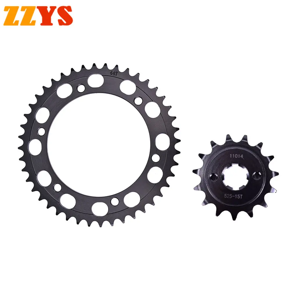 

525 15T 44T 15 44 Tooth Front Rear Sprocket Gear Wheel Cam For Honda VFR400R VFR400 RH RH2 RJ3 Pro-Arm NC24 VFR 400 1987-1989