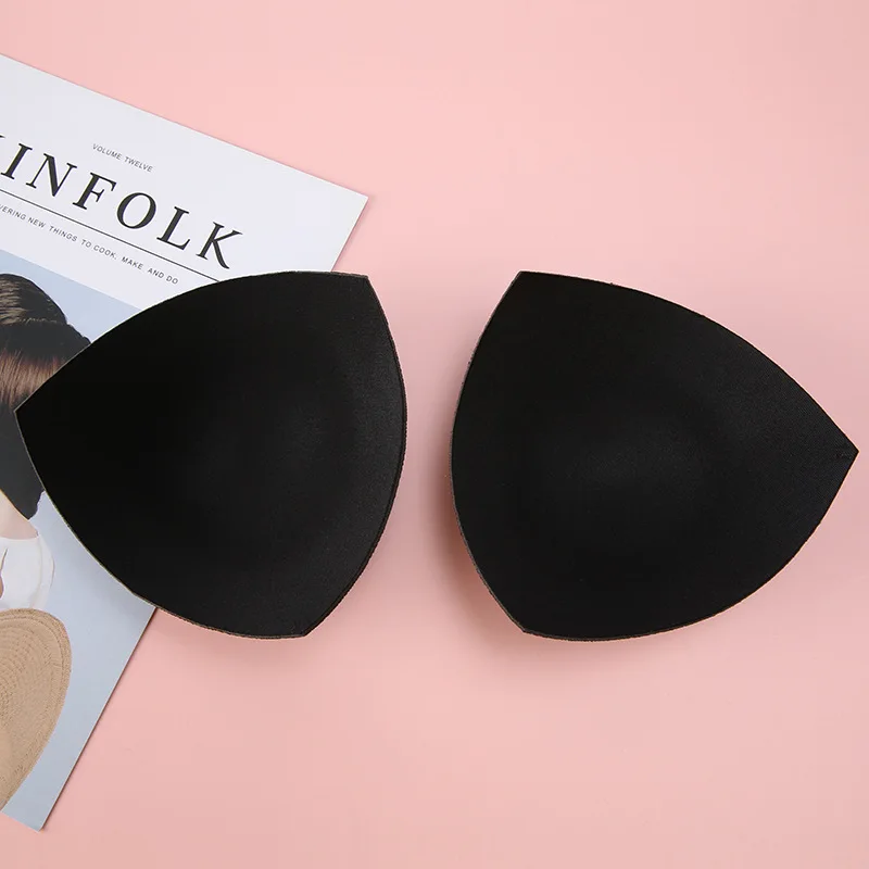 Bra Pads Inserts 2pcs 1pair Women Intimates Accessories Sponge Swimsuit Breast Push Up Bra Padding Chest Enhancers Bra Foam Insert Chest Cup