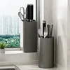 Universal Knife Block, Stainless Steel Universal Knife Holder Block, Modern Kitchen Knife Storage Organizer for Countertop 2