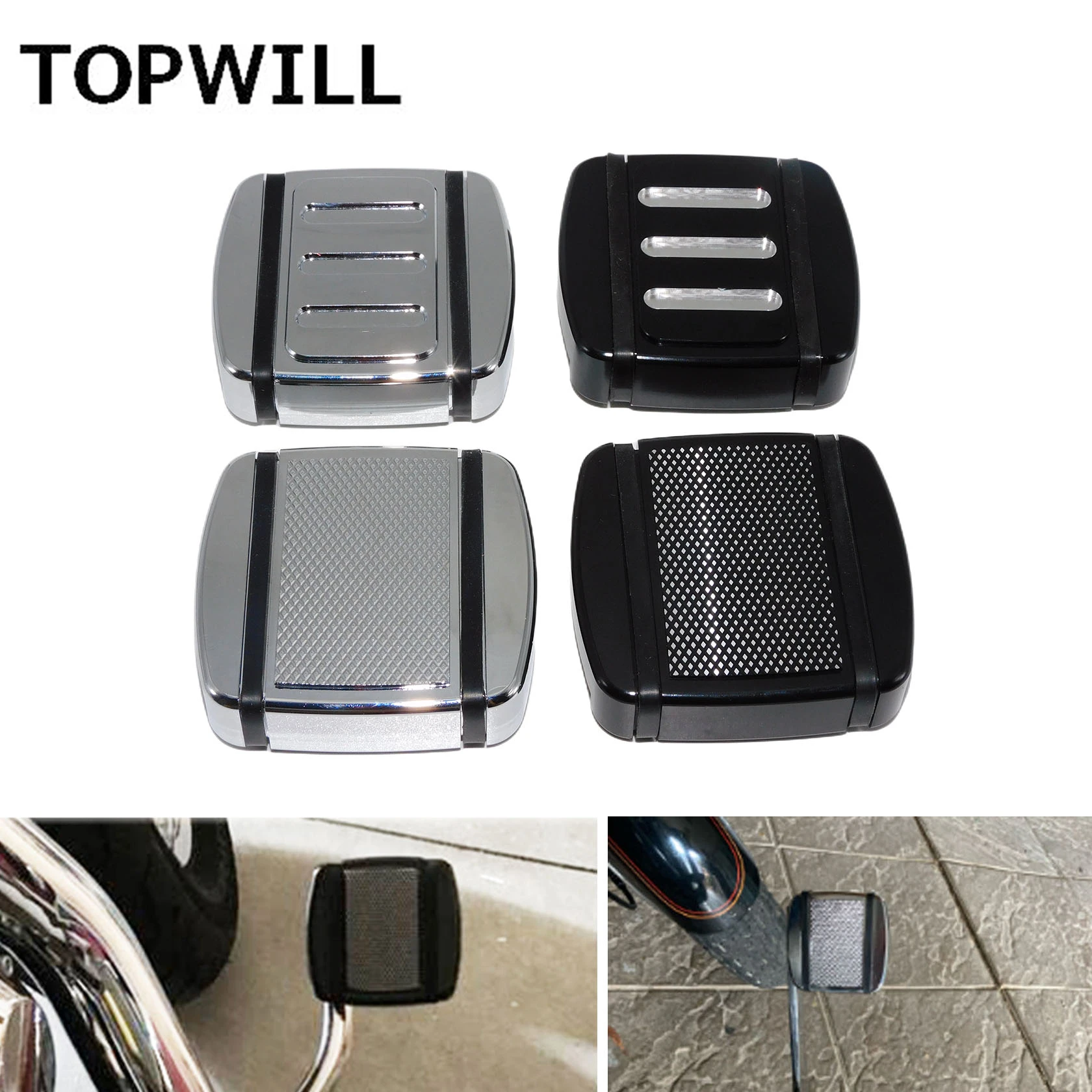 Motorcycle Brake Pedal Cover CNC Clutch Brake Pedal Pad For Harley