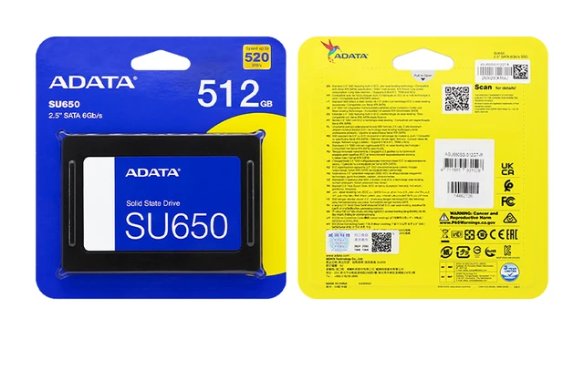 ADATA SU650 SSD SATA3.0 High Speed 520MB/s SSD 256GB 512GB 100% Original Internal Solid State Drive SATA SSD for Desktop Laptop - AliExpress