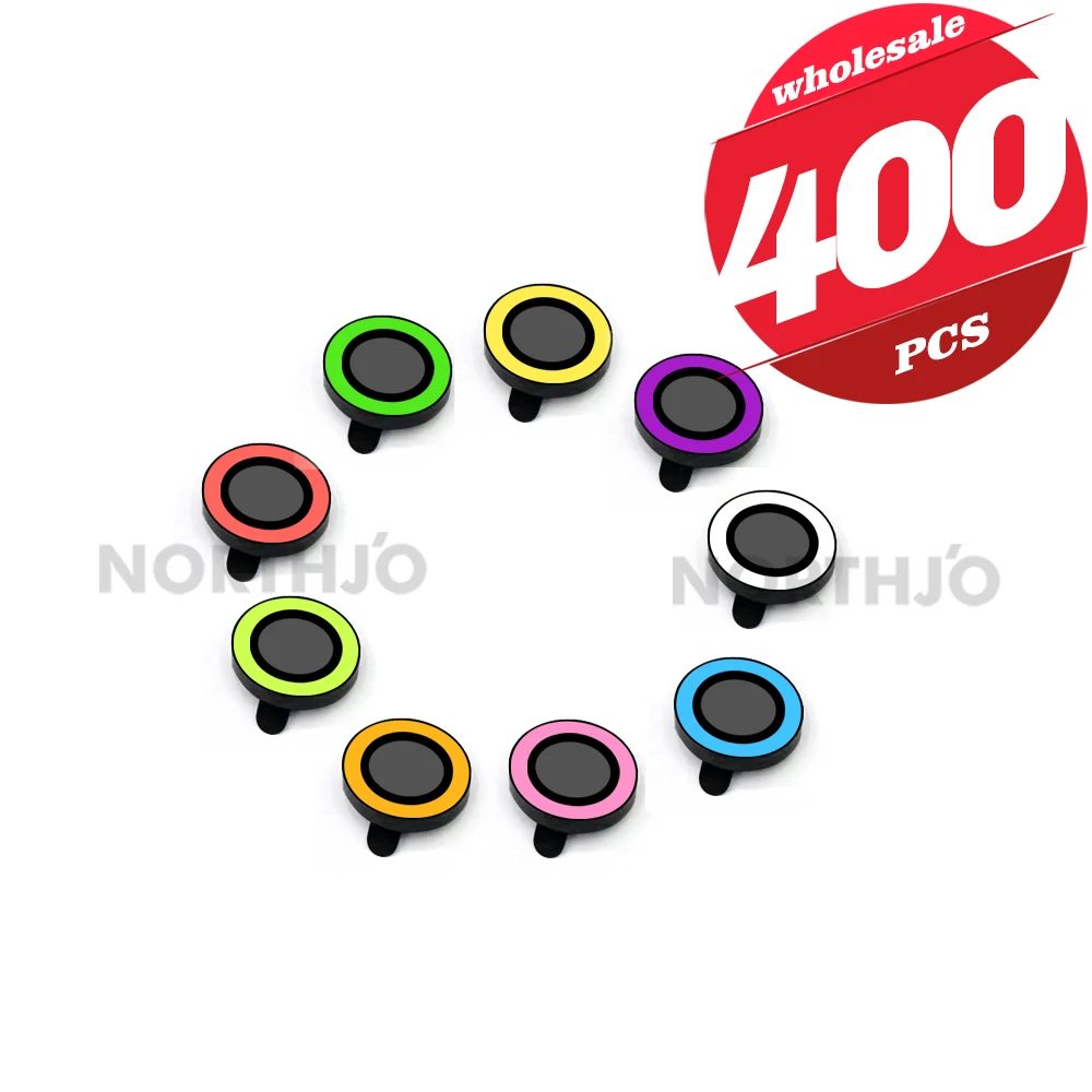 

400Pcs lens metal ring protective glass suitable for iPhone 11 12 13 14 15 Pro Max night light lens protective glass