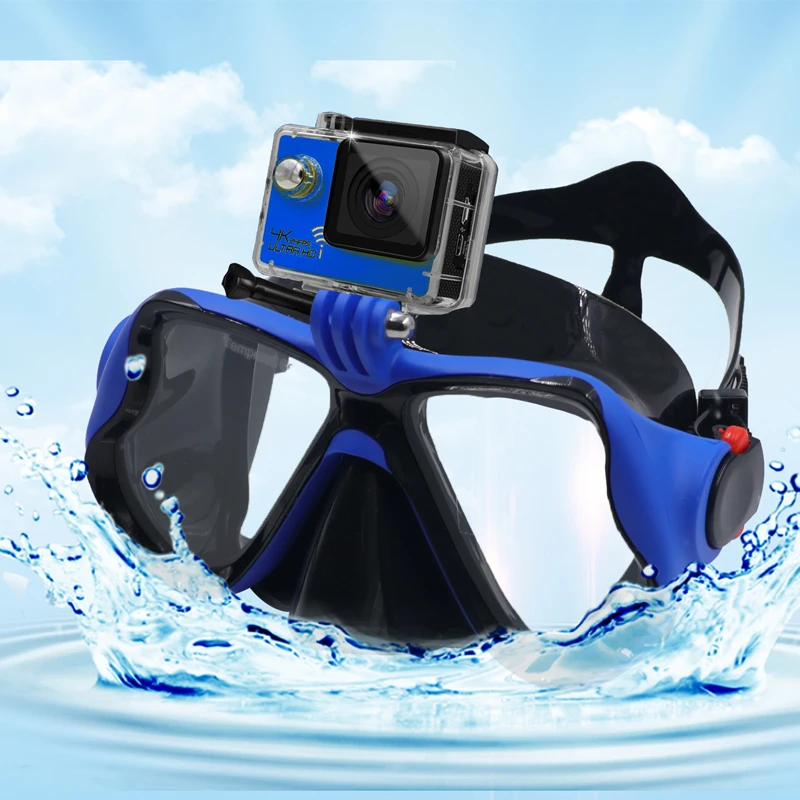 Underwater Diving Mask Scuba Diving Goggles Suitable for GoPro Holder Mount Sports Camera Swimming Mask Glasses snorkeling diving mask diving mask diving goggles