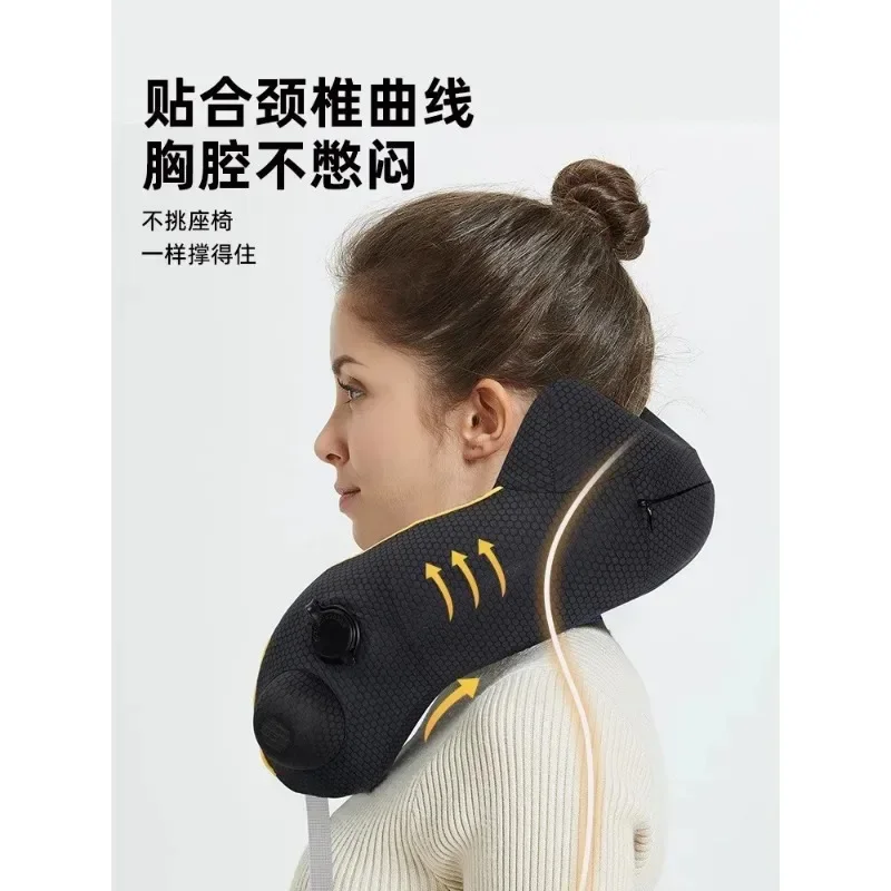 Foldable Sleeping Headrest Cushion Solid Color Neck Support Pillows Journey Tourist Airplane Travel Accessories 4