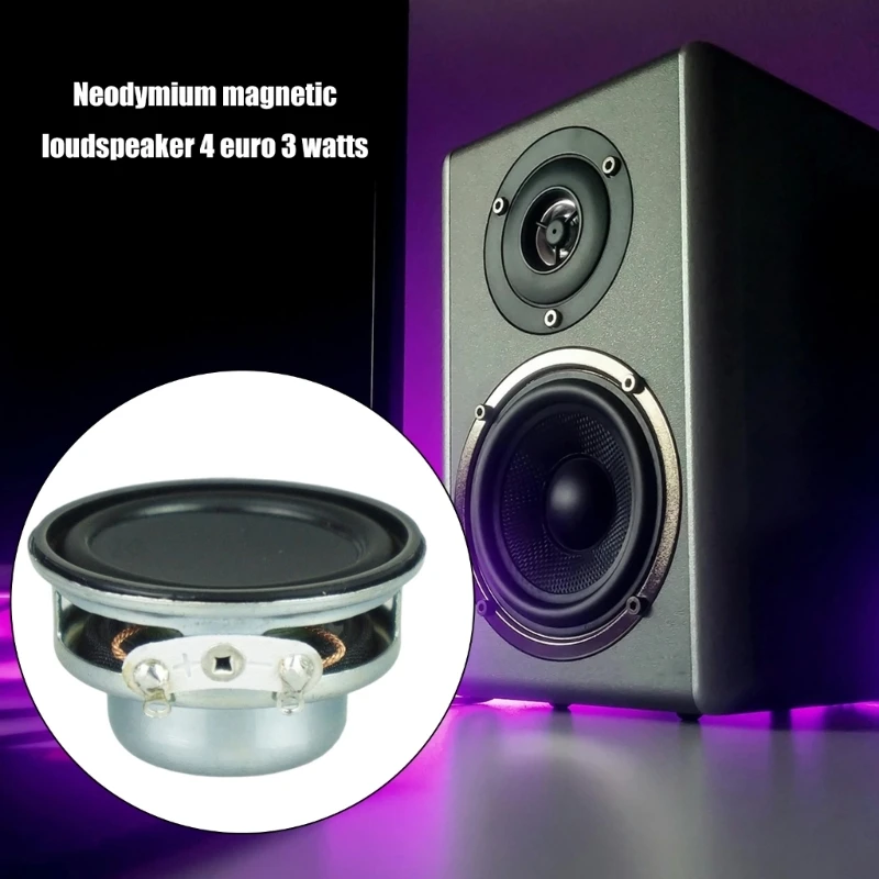 2Pcs 3W 4Ohm Speakers 36mm Round Loudspeaker Subwoofer Multimedia Portable Speakers Amplifier Loudspeaker