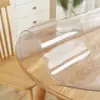 Soft Glass Tablecloth Transparent PVC Table Cloth Waterproof Oil Proof Kitchen Dining Rectangular Table Cover Matte Clear 6