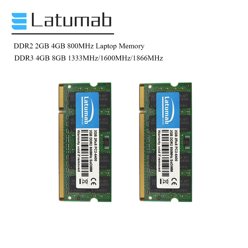 Mémoire RAM DDR3L Pour PC Portable - 4 Go Ou 8 Go - 1333/1600/1866 MHz - SO-DIMM 204 Broches - Neuf