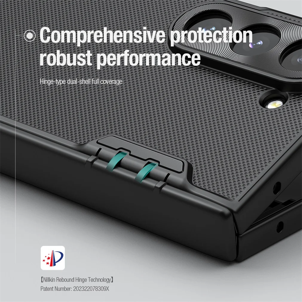 For Samsung Galaxy Z Fold 6 5G Case NILLKIN Frosted Shield Fold Shockproof Simple TPU PC 180° Folding Cover For Samsung Z Fold6