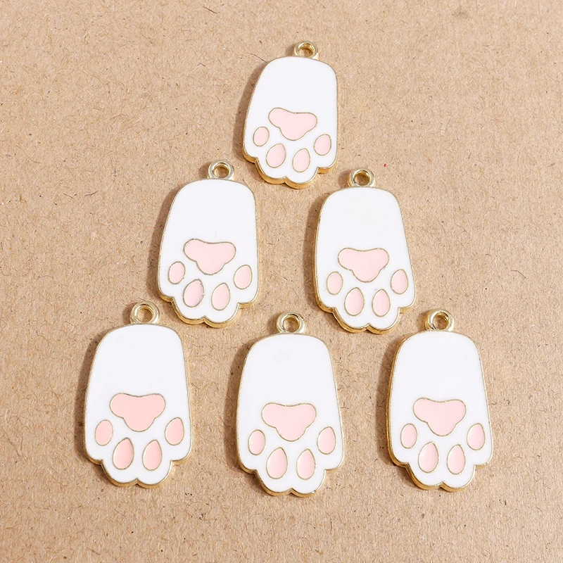 10pcs Kawaii Enamel Easter Egg Charms for Jewelry Making Drop