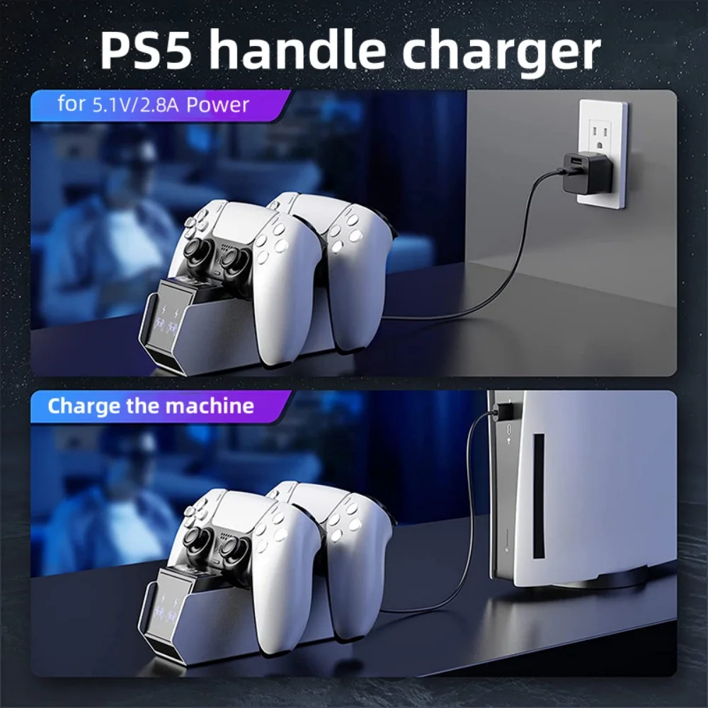 Dual Fast Charging Station with LED Indicator