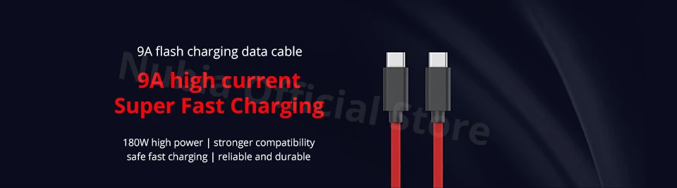 Nubia Type-C to Type-C 9A Date Cable 