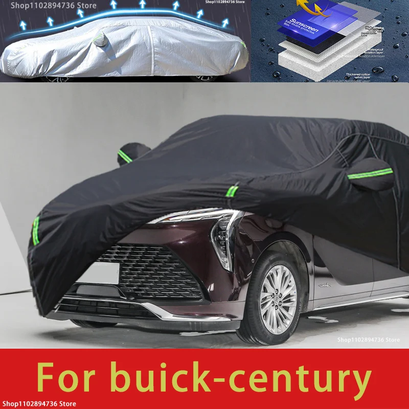 

For buick century fit Outdoor Protection Full Car Covers Snow Cover Sunshade Waterproof Dustproof Exterior black car cover