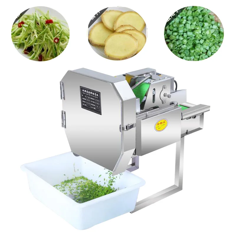 Electric Commercial Vegetable Slicer Shredder Dicer Chopper Cube Cutter  Leaf Vegetable Fruit Slicer Banana Chip Cutting Machine - AliExpress