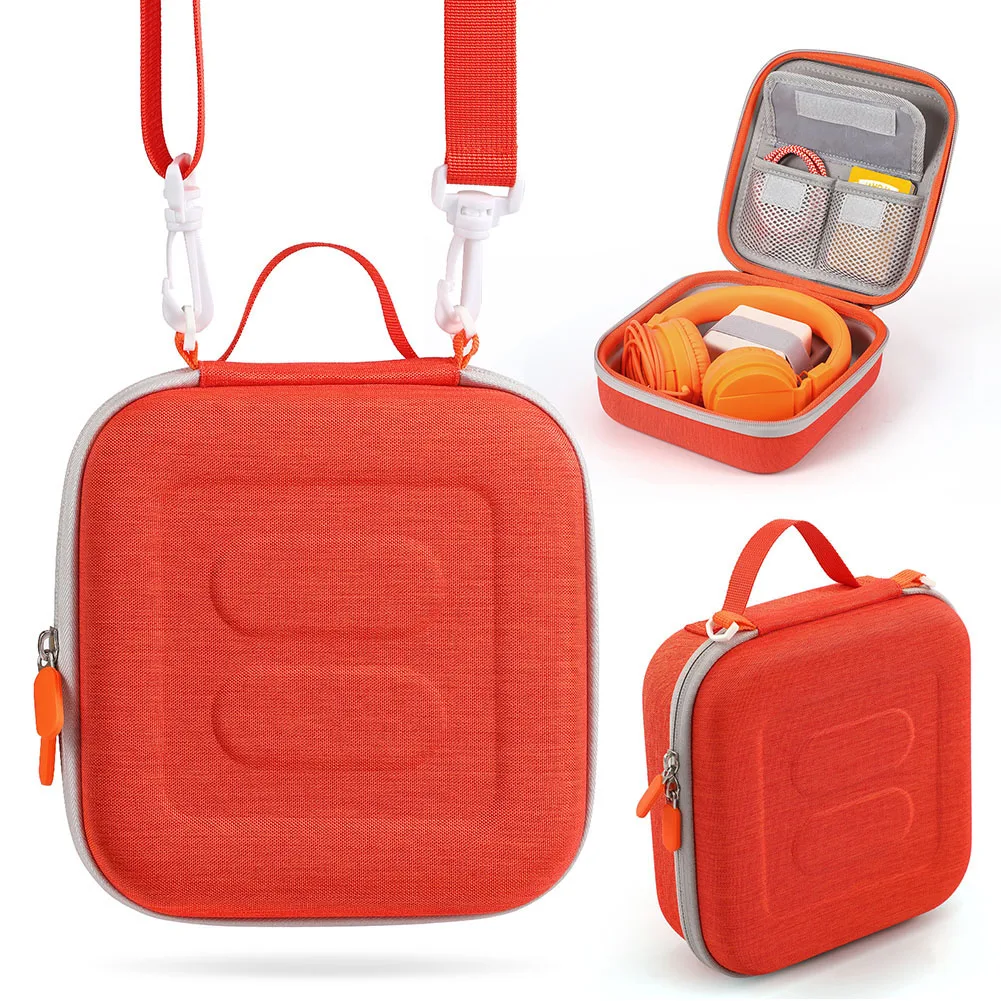 Carrying Organizer Bag Shockproof for Yoto Mini Hold Up To 20 Cards/Charging Cable for Children’s Speaker Plays Audiobook Cards