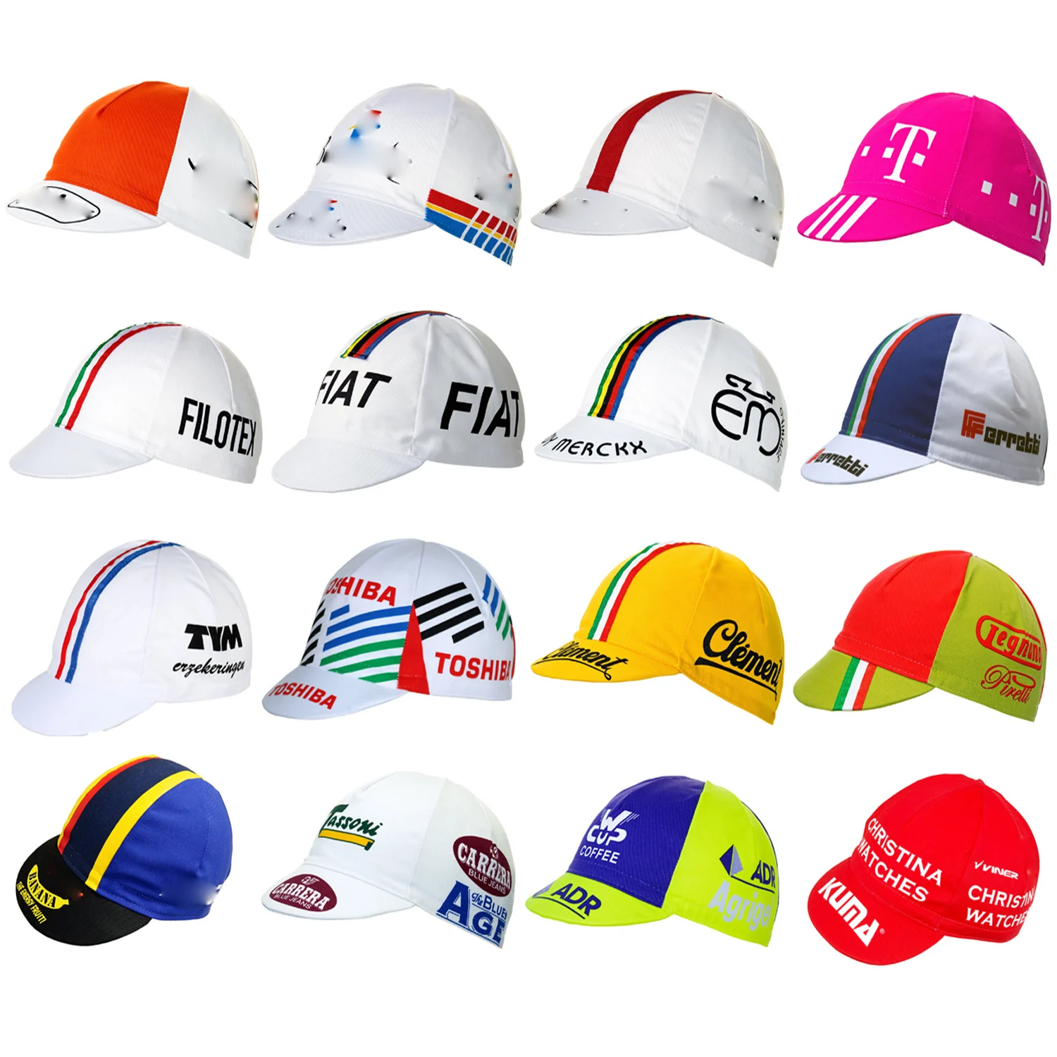 Classical Retro Cycling Caps, Race OROLLING, Multi Types, New