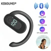 Wireless Headphone Bluetooth 5.4 Handsfree Noise Canceling 180 ° Rotatable Sports Digital Display Earphones Single Ear Earhook 1