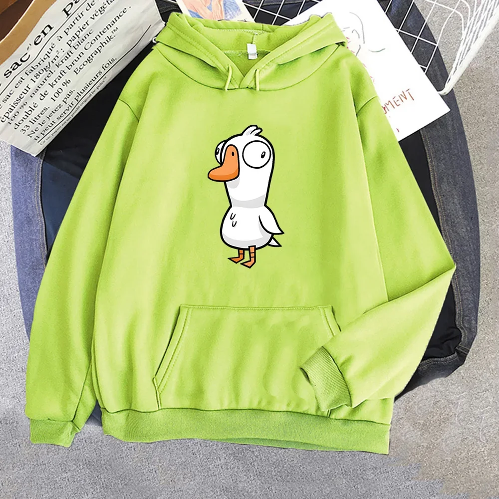 Goose Goose Duck Sweatwear Funny Cartoon Hoody Unisex Autumn Long-sleeve Fleece Hoodie Trendy Popular Sweatshirts Casual Tops