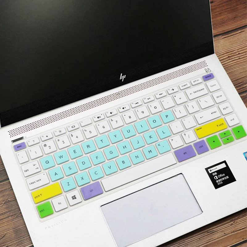 Removable Silicone Keyboard Protector Cover Skin For HP 14" Desktop Laptop Keyboard Covers Gradient Film keyboard silicone cover,keyboard cover