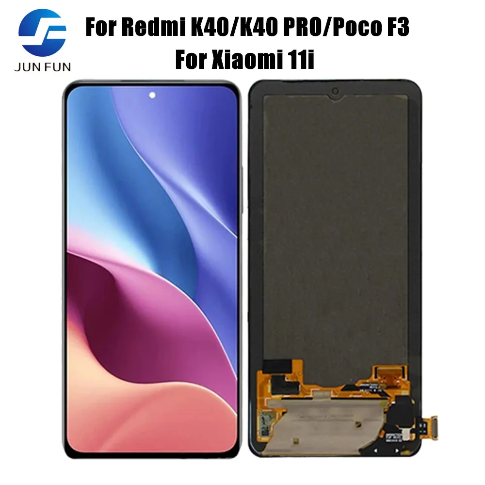 

6,67 ''для Redmi K40 K40 Pro LCD M2012K11C, для POCO F3 Mi 11i M2012K11LCD дисплей
